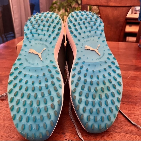 Puma Ignite Elevate Men’s Golf Shoes Gray and Black 9.5 Regular Soft Spikes - Picture 11 of 11